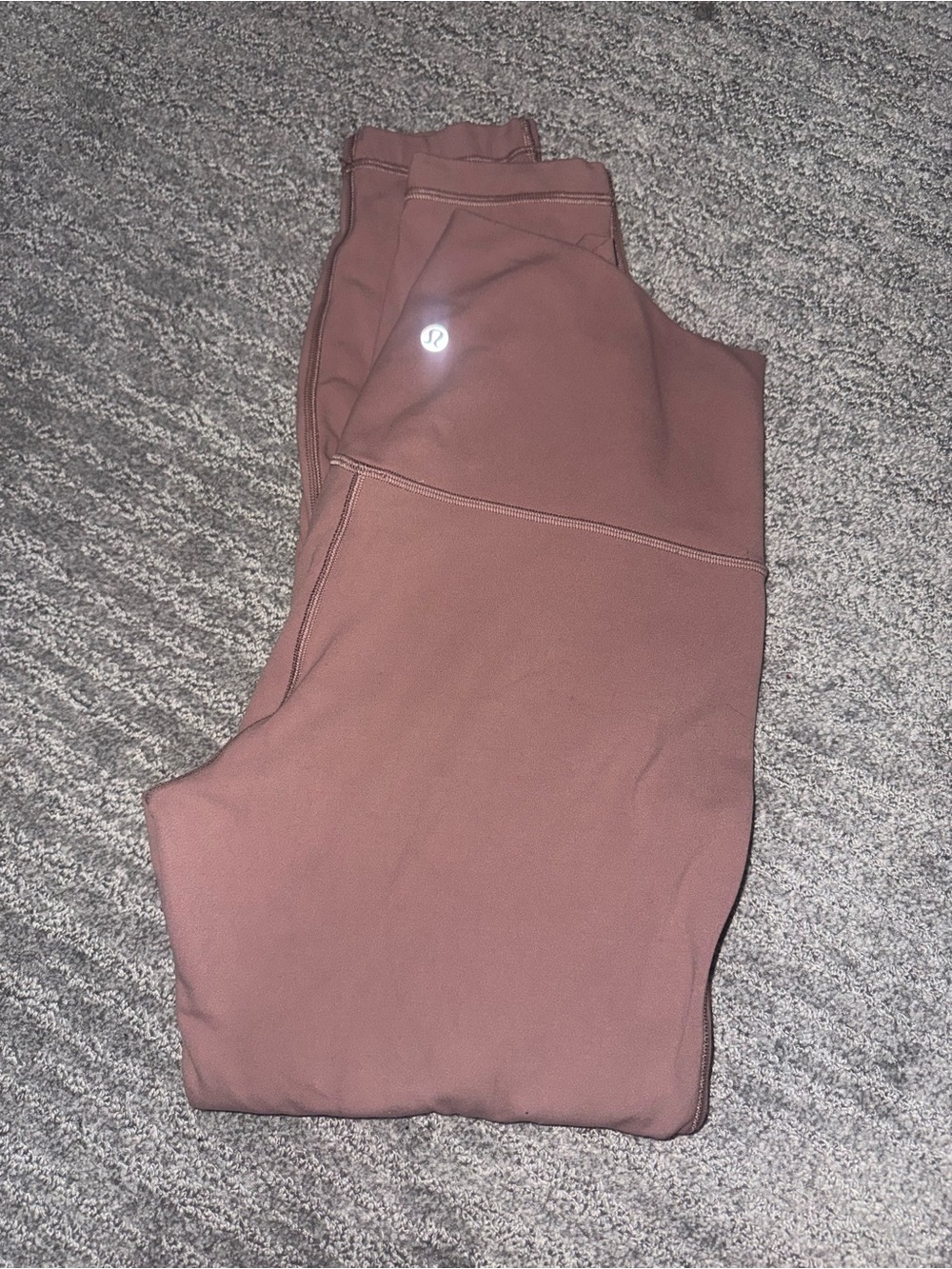lululemon athletica mauve brown high-rise leggings